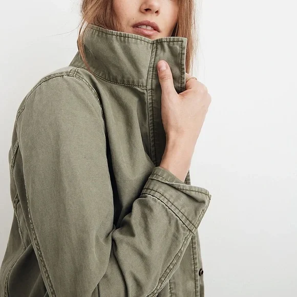 Madewell Passage Jacket in Army Green Sz S
